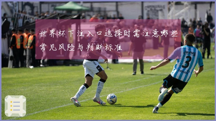 世界杯下注入口选择时需注意哪些常见风险与判断标准