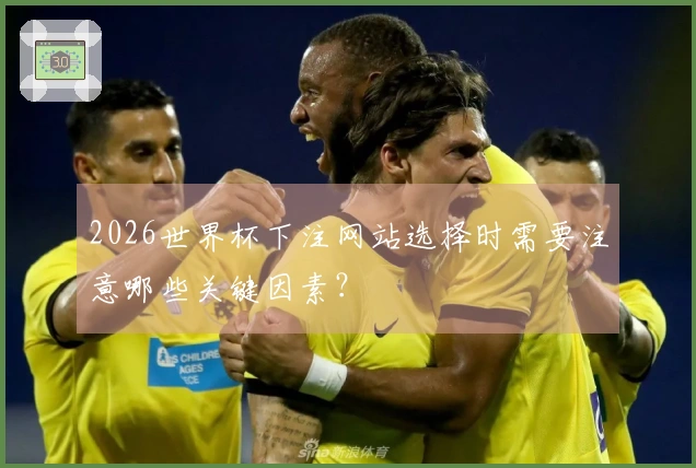 2026世界杯下注网站选择时需要注意哪些关键因素？